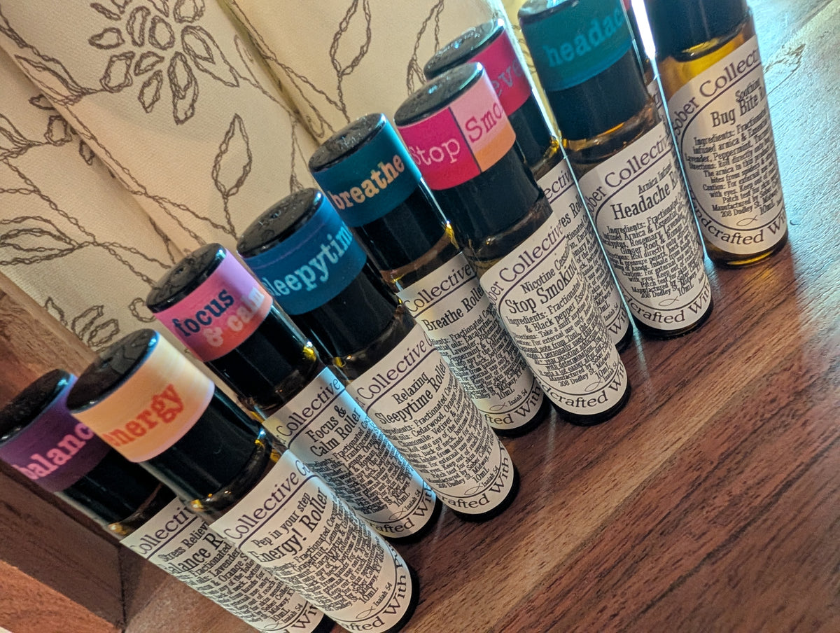 Holistic Essential oil Rollers-Signature Blends each for a Different Purpose-Purchase with Purpose!