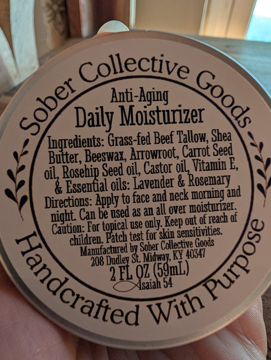 Anti-Aging Daily Moisturizer - Made with Tallow & so much more - It's the BEST!