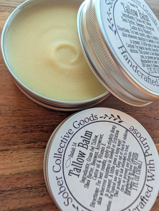 Luxurious Tallow Balm - 100% Grass Fed - Non Greasy Formula