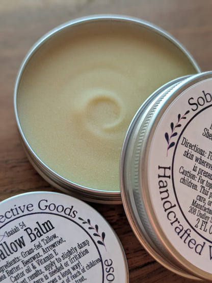 Luxurious Tallow Balm - 100% Grass Fed - Non Greasy Formula