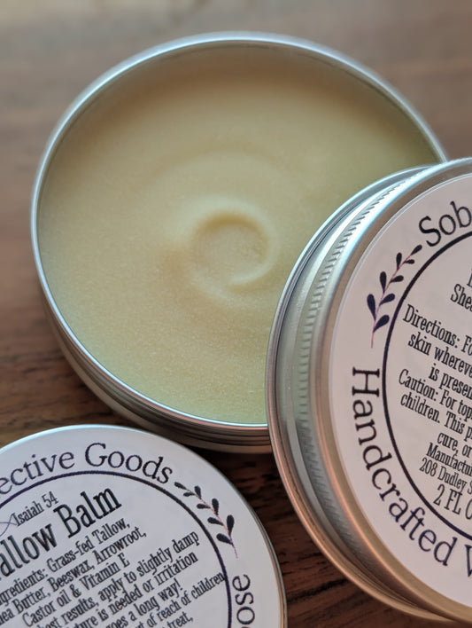 Luxurious Tallow Balm - 100% Grass Fed - Non Greasy Formula