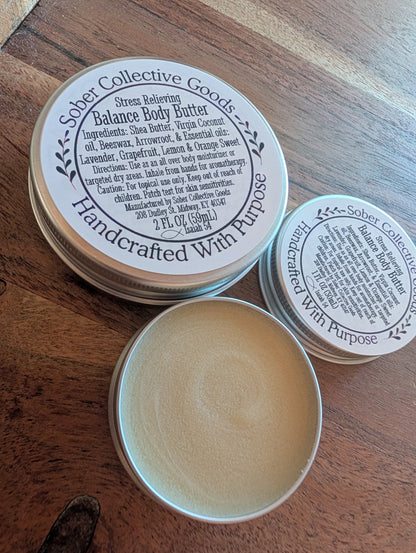 Balance Body Butter (Anxiety & Stress blend) - Ultra Moisturizing - Purchase with Purpose