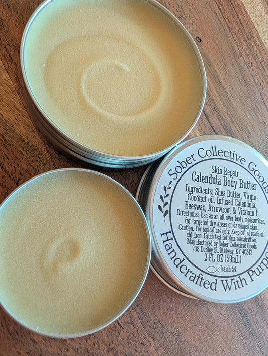 Calendula infused Body Butter - Healing & Repair - All Over Moisture