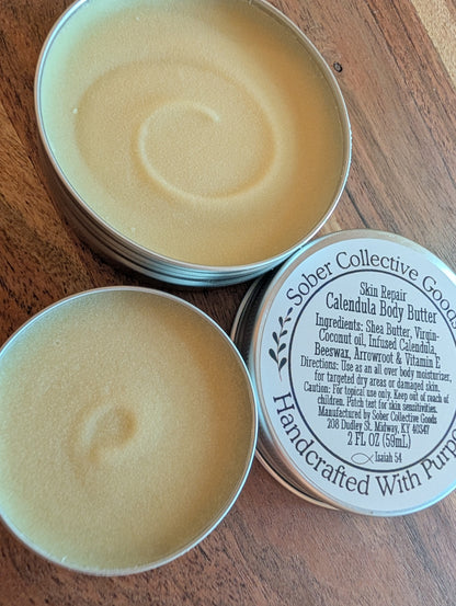 Calendula infused Body Butter - Healing & Repair - All Over Moisture