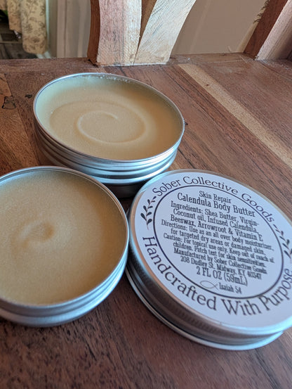 Calendula infused Body Butter - Healing & Repair - All Over Moisture