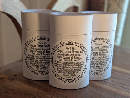 Super Duper Deodorant - IT WORKS! - Aluminum Free-Truly All Natural 24+hr Protection
